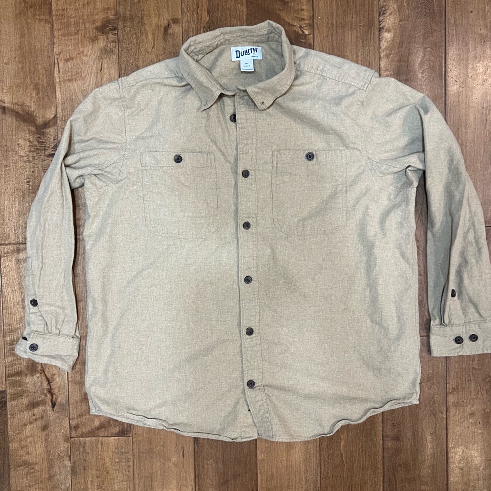 Duluth Trading Co Flannel Button Down Shirt - XXL